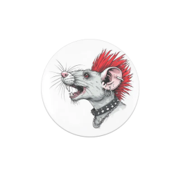 Badge personnalisé Rat Punk
