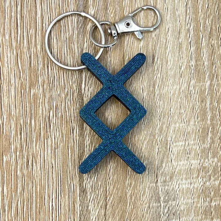 Porte-clés Rune Ingwaz