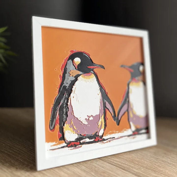 Tableau 3D - Pingouin