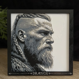 Tableau 3D - Guerrier Viking