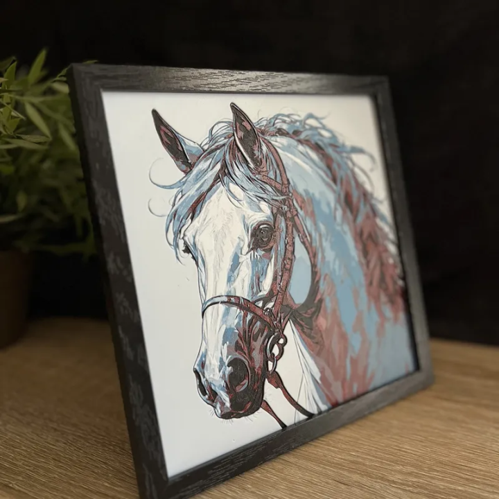 Tableau 3D - Cheval