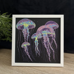 Tableau 3D - Méduses