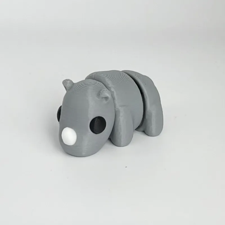 Fidget - Animal mignon articulé - Rhinocéros