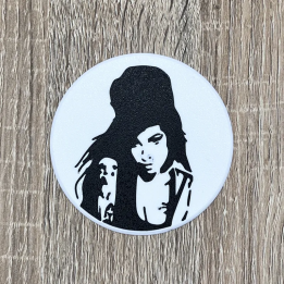 Sous verre Amy Winehouse