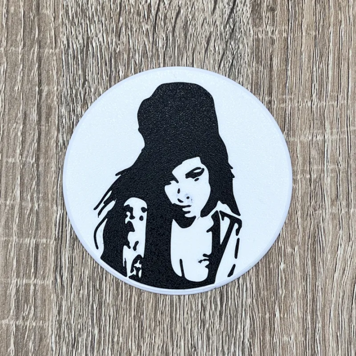 Sous verre Amy Winehouse