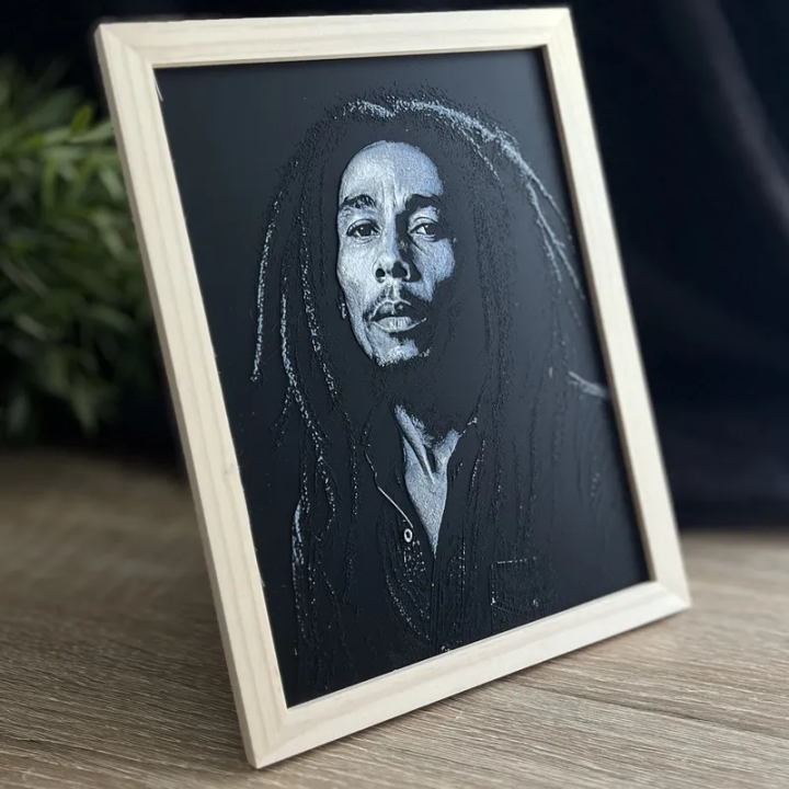 Portrait 3D de Bob Marley