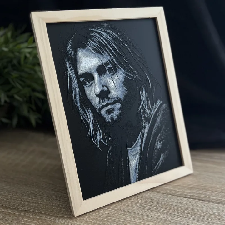 Portrait 3D de Kurt Cobain